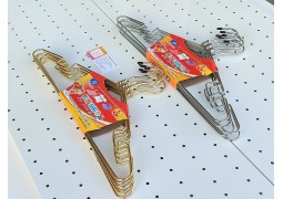 Вішалки-плечики металеві 400х4мм. з поворотним гачком (золотисті)